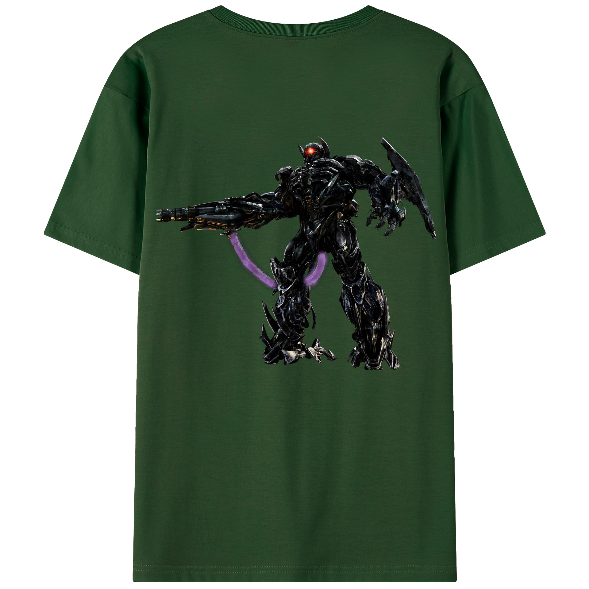 （画像用） Transformers トランスフォーマー 綿100％半袖Tシャツ（背面プリント）